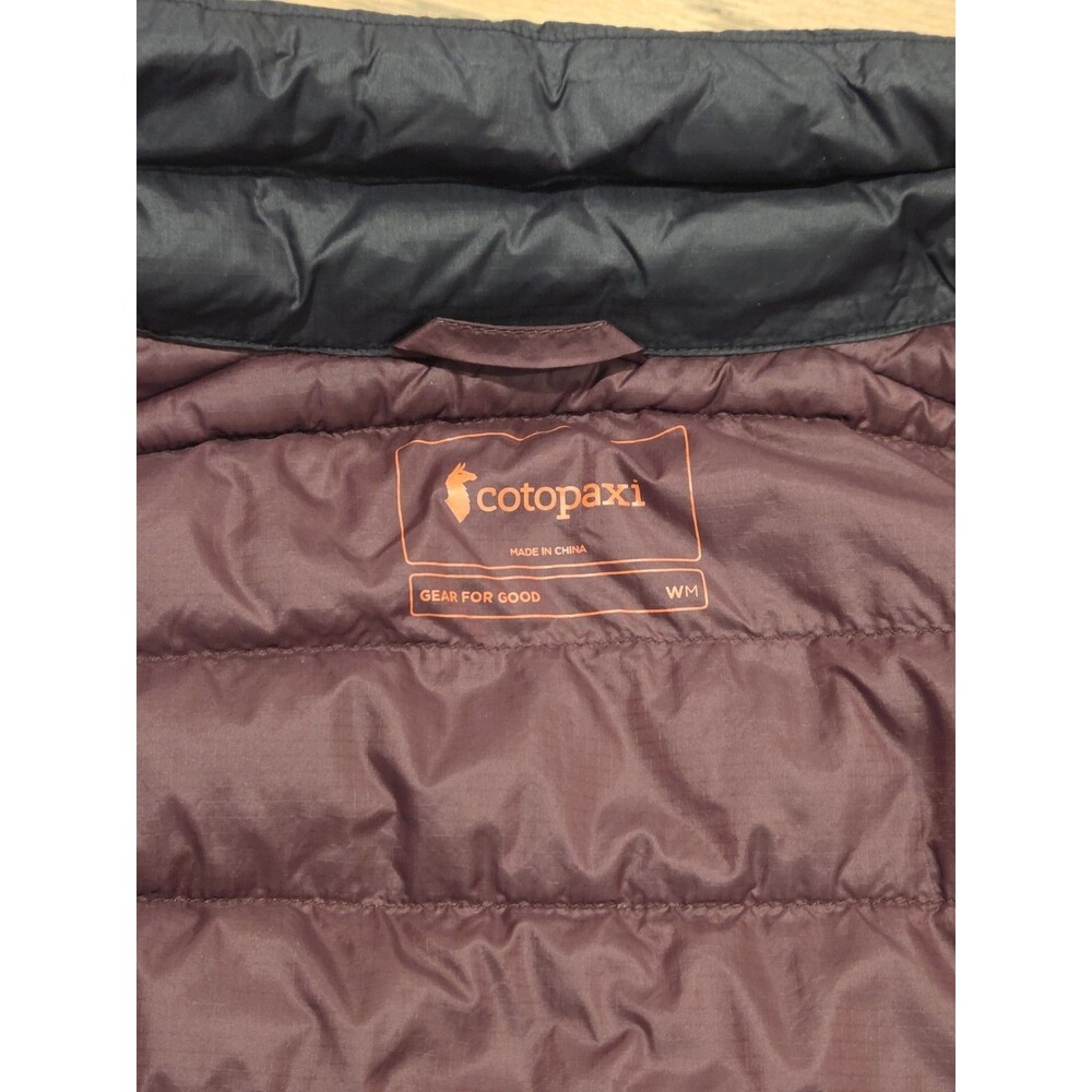 Cotopaxi Fuego Down Vest Womens M Black Colorblock 800 Fill Puffer Gorpcore Ski - Picture 3 of 6